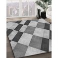 thumbnail image 3 of Ahgly Tapis d'Intérieur Lavable en Machine Carré Gris Carbone, 4 Pieds Carré, 3 of 7