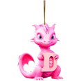 thumbnail image 2 of Fridja Personalized Dinosaur Christmas Ornament 26 Letters Hanging Pendant Ornaments 2024 Plastic Initial Monogram Xmas Tree Decorations with Hanging Rope Unique Customized Fun Gift for Kids, 2 of 3