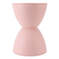thumbnail image 2 of Hourglass Stool, Hourglass Shaped Stool Wide Application Fashionable  For Bathroom Pink, 2 of 8