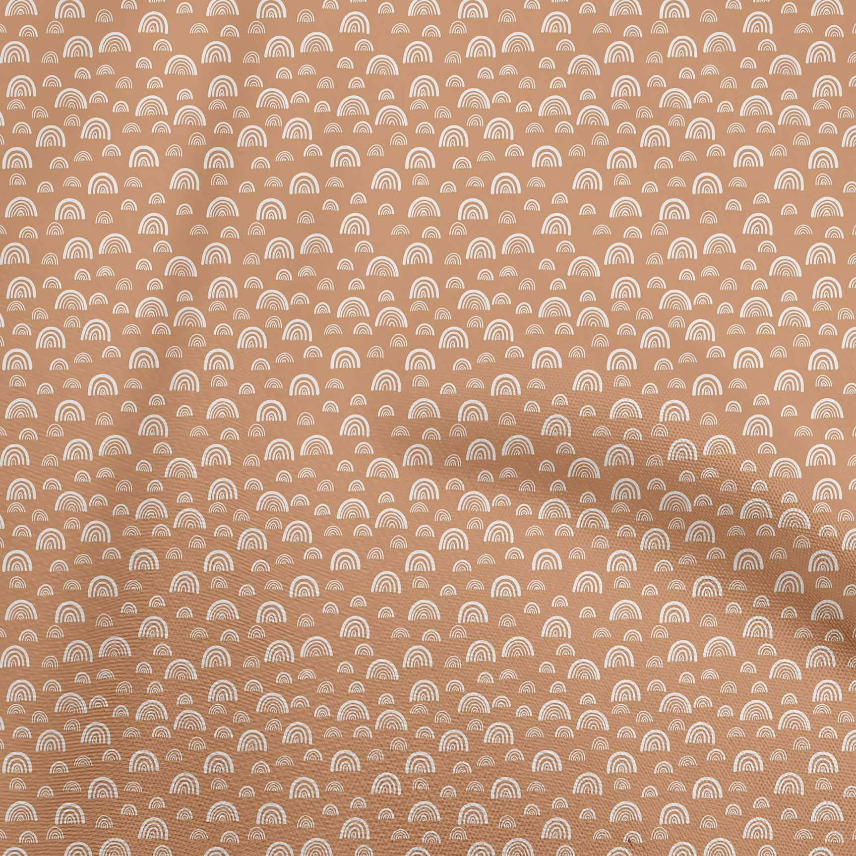 oneOone Velvet Brown Fabric Rainbow Fabric For Sewing Printed Craft Fabric By The Yard 58 Inch Wide