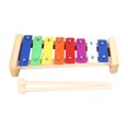 thumbnail image 2 of Xylophone, Durable Better Learning 8 Notes Glockenspiel Instrument Aluminum Wood Great Workmanship  For Melody, 2 of 8