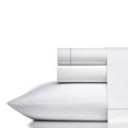thumbnail image 4 of Vera Wang 400 Thread Count Sheet Set, Queen, White/Charcoal, 4 of 7