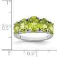 thumbnail image 2 of 925 Sterling Silver Peridot Ring Gemstone, 2 of 6