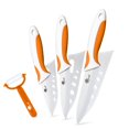thumbnail image 1 of 3-Piece Ceramic Knife Set with Covers-Sharp White Blade Rust Proof Kitchen Knives Stain Resistant Household Vegetables Slicing Tool, 1 of 3