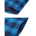 thumbnail image 4 of MAWCLOS Men's Flannel Hooded Coat Winter Plaid Jackets Royal Blue L, 4 of 5