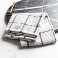 thumbnail image 3 of Fabstyles Cotton Solo Waffle Weave Kitchen Towels, Extra Large Dish Cloths, Super Absorbent and Quick Dry Tea Towels with Hanging Loop, 18x28 Inches, Set of 4, 3 of 5