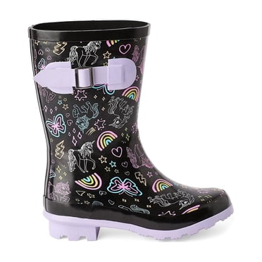 George Girls' Printed Rubber Rain Boots