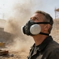 thumbnail image 2 of Industrial Full Face Spray Painting Respirator for and Grinding Work, 2 of 6