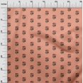 thumbnail image 2 of oneOone Cotton Poplin Fabric Floral Block Printed Fabric 1 Yard 42 Inch Wide, 2 of 4