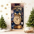 thumbnail image 4 of Qiulaii 1pcs Décorations de Rideau de Porte de Noël, Housse de Fond de Scène des Fêtes Imperméable, Décor Festif Réutilisable pour la Maison et la Vitrine 35*71 Po, 4 of 6