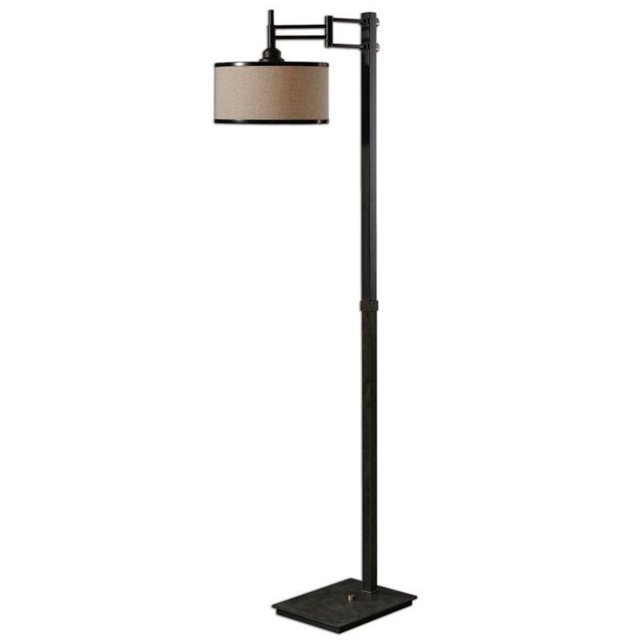 Uttermost Prescott Metal Floor Lamp in Dark Chocolate Bronze