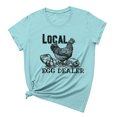 thumbnail image 2 of EGNMCR T-Shirt de Pâques T-Shirts pour Femmes T-Shirts Jour de Pâques T-Shirt Imprimé pour Femmes T-Shirt à Manches Courtes T-Shirts Graphiques Hauts Femmes T-Shirts, 2 of 3