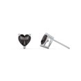 thumbnail image 2 of Heart Birthstone Stud Earrings, 2 of 4
