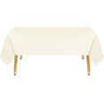 thumbnail image 4 of LAICAIW 210GSM Rectangle Table Cloth-Heavy Duty Water Proof Microfiber Tablecloth, Decorative Fabric Table Cover for Outdoor and Indoor Use (Ivory, 70 x 108 Inch), 4 of 6