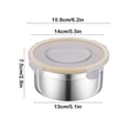 thumbnail image 3 of Contenant de Rangement Alimentaire en Acier Inoxydable, Boîte à Lunch Hermétique avec Couvercle, Boîte de Préparation de Repas pour Réfrigérateur, Contenant de Rangement de Cuisine Empilable, Boîte Bento Durable et Étanche, 3 of 6