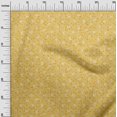 thumbnail image 2 of oneOone Cotton Cambric Dark Yellow Fabric Texture & Triangle Geometric Craft Projects Decor Fabric Printed By The Yard 56 Inch Wide, 2 of 4