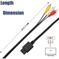 thumbnail image 3 of AV Cable Composite Video Cord Compatible with Nintendo 64/N64/GameCube/Super Nintendo SNES TV Game, 3 of 5