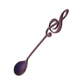 thumbnail image 1 of Agiferg Music Stainless Steel Spoon Dessert Spoon Teaspoon Music Bar Spoon, 1 of 8