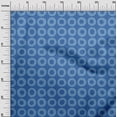 thumbnail image 3 of oneOone Viscose Jersey Blue Fabric Geometric Sewing Craft Projects Fabric Prints By Yard 60 Inch Wide, 3 of 5