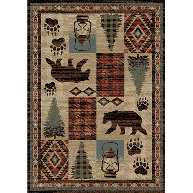 Mayberry Rug AD8871 2X4 2 x 4 ft. American Destination Cypress Creek Area Rug, Multi Color