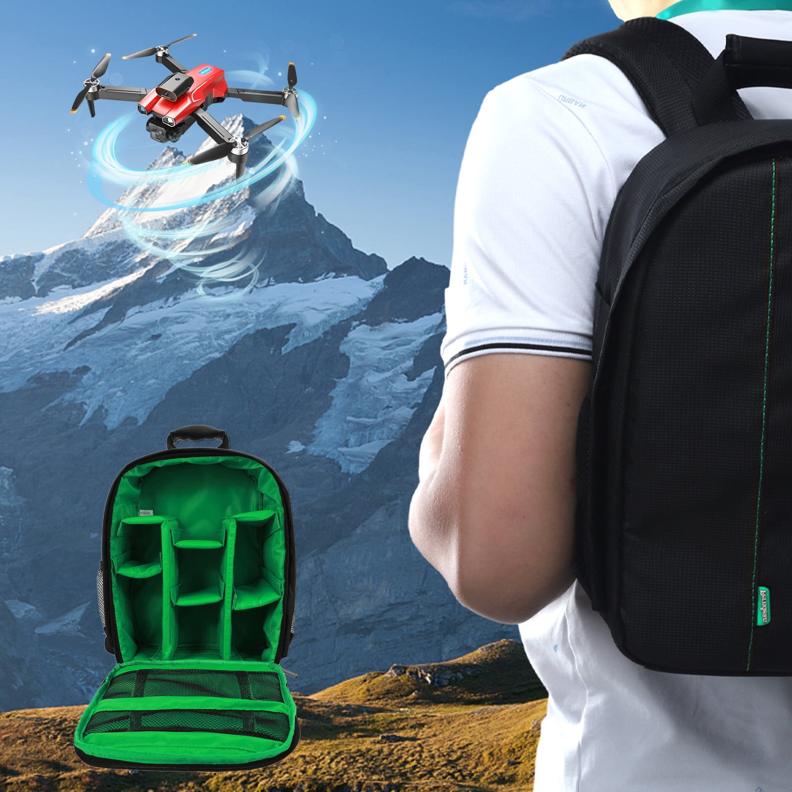 Back to School Supplies Sale!Camera Backpack Bag,Waterproof Camera Bags for Photographers,Slr Camera Bag Backpack Photography Backpack Outdoor Multifunctional Digital Backpack School Tool Backpack