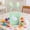 Green-GN Home Decor, variant on karymi Checkered Fabric Bunny Ear Easter Basket with Handles for Candy Egg Gift Storage Party Favor Bag in Pink Yellow Purple Blue Green Gifts for Women House Decor
