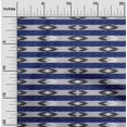 thumbnail image 1 of oneOone Viscose Jersey Fabric Stripe Ikat Printed Craft Fabric BTY 60 Inch Wide, 1 of 4