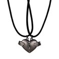 thumbnail image 2 of Two Souls One Heart Pendant Necklaces For Couple Wishing Stone Creative Magnet Couples Necklace, 2 of 9