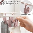 thumbnail image 3 of Ohufall Portable Foldable Clothes Drying Rack: 20 Rotating Clips for Underwear/Socks, Multi-Purpose Laundry Hanger (Indoor/Outdoor), 3 of 5
