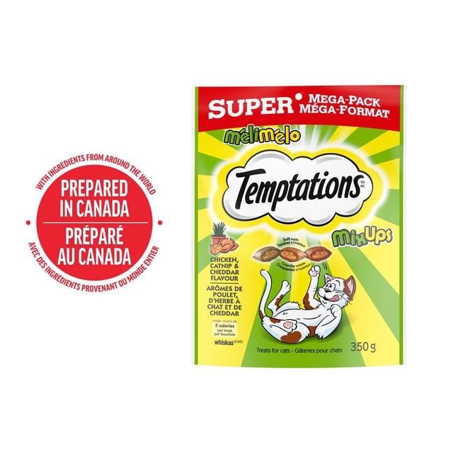 Temptations MixUps Chicken, Catnip & Cheddar Flavour Soft & Crunchy Adult Cat Treats