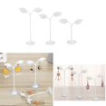 thumbnail image 3 of ziyahi 3x Iron T Bar Earring Necklace Jewelry Display Stand Rack White-Leave, 3 of 9