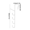 thumbnail image 3 of UsRHHA Hanging Clothes Rack Hat Storage, Behind the Door Clothes Hook Organizer, Space Saving Garment Management, 3 of 6
