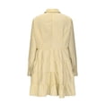 thumbnail image 5 of FcBaudy Robe à Manches Longues à Col Rabattu, Robes de Printemps pour Femmes, Robes pour Femmes Mode Robes pour Femmes Décontractées à Manches Longues à Rayures Imprimées Robe Chemise à Revers Jupes Rebondissantes pour Dames sur Tous les Côtés, 5 of 5