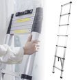 thumbnail image 1 of Extension Ladder, Extension Stair Lightweight Multifunctional Easy Operation 2m Telescoping Aluminum Alloy 330.7 Lb Bearing Capacity  for Repair, 1 of 7