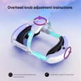 thumbnail image 3 of Compatible avec Meta Quest 3S Serre-Tête VR - Batterie de Jeu Prolongée 8000mAh, Bandeau de Confort Ajustable de Remplacement pour Accessoires de Jeu VR, 3 of 6