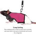 thumbnail image 4 of kurtrusly Gilet Type Collier Animal Poitrine Sangle Extérieur Marche Harnais de Voyage Laisse Rose Rouge L, 4 of 6