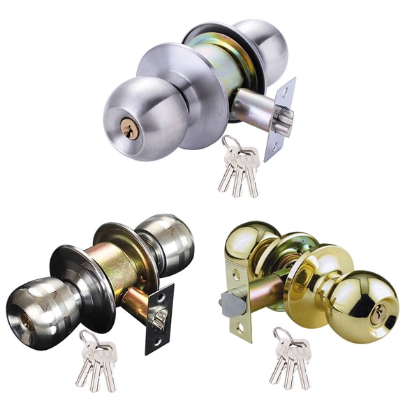 Bedroom bathroom entry door lock Round door knobs lock Living room entrance door lock Door knobs lock Round door handle