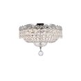 thumbnail image 1 of Elegant Lighting Century 14" 4 Light Royal Crystal Flush Mount, 1 of 6