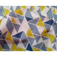thumbnail image 4 of oneOone Silk Tabby Fabric Parallelogram & Triangle Geometric Print Fabric BTY 42 Inch Wide, 4 of 4