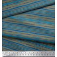 thumbnail image 2 of Soimoi Tissu Poly Georgette Abstrait à Rayures pour Couture, Largeur 52 Pouces, 2 of 2