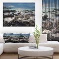 thumbnail image 1 of Rocky Seashore with Blue Sky Over - Large Seashore Canvas Print, 1 of 3
