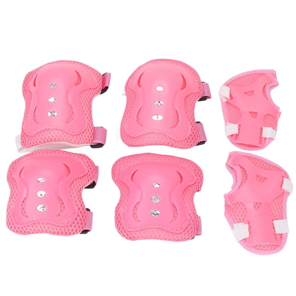 Children Protective Gear Set, Shock Absorption Breathability Protection Toddler Knee Pads For Cycling Roller Skating Pink