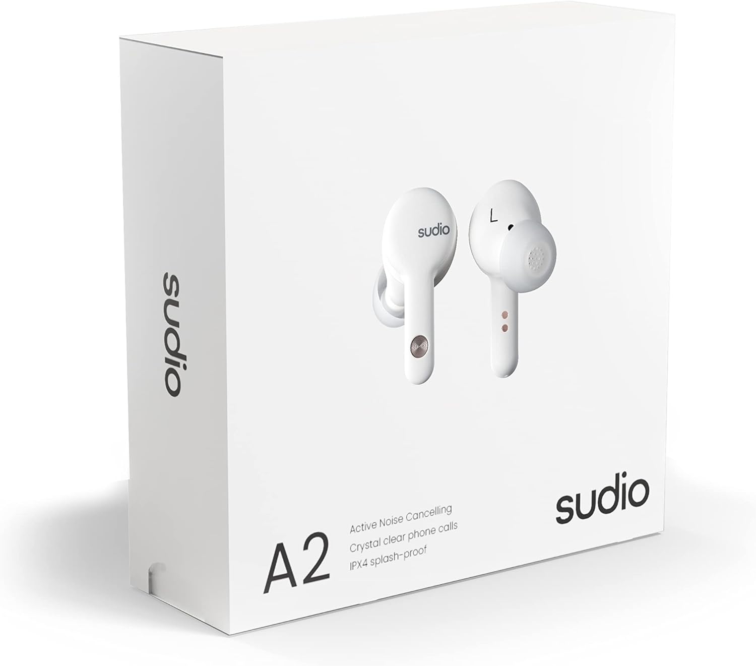 Sudio Audio A2 | In-Ear Noise Cancelling True Wireless Earbuds - White