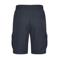 thumbnail image 4 of Birdeem Mens Shorts Mens Casual Solid Color Casual Drawstring Pockets Elastic Sports Shorts, 4 of 10