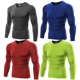 thumbnail image 5 of 1 Pce Haut de Compression pour Homme sous Couche de Base Manches Longues Collants Sport Course T-shirts Gris G, 5 of 5