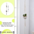 thumbnail image 4 of Hi,Fancy Support de Pot de Fleurs Intérieur Extérieur Panier Suspendu Corde en Coton Support de Pot de Plante, WD029, 4 of 7
