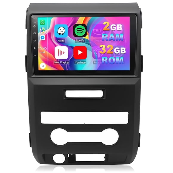 9" Car Stereo Android 13 2GB+32GB Wireless with CarPlay Android Auto GPS Bluetooth for Ford F150 2009-2014