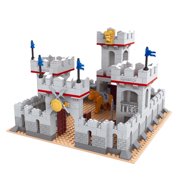 SALYWEE Medieval Lion Knight Castle Building Blocks Kit with Figures - 680+ Pieces, Home & Office Decor, Collectible Display