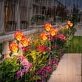 thumbnail image 3 of Solar Lights Outdoor 3 Led Solar Taraxacum Lamp Outdoor Waterproof Plastic Garden Stake Lamp, Automatically Closed for Garden Channel Decorationsolar Lights Outdoor Garden, 3 of 6
