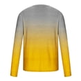 thumbnail image 4 of Meichang T-Shirt à Manches Longues pour Hommes Doux, T-Shirts Graphiques pour Hommes Décontractés à Imprimé Dégradé 3D, T-Shirts Fantaisie à Col Rond Confortables à Manches Longues pour Hommes, 4 of 5